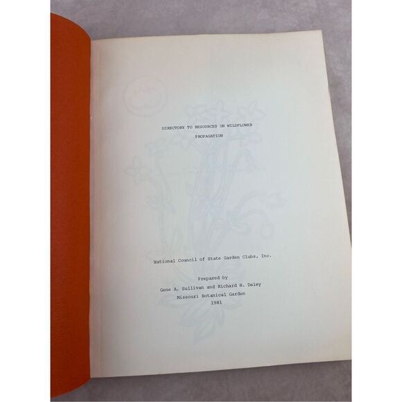 Vintage Missouri 1981 National Garden Club Wildflower Propagation Book - Picture 3 of 8